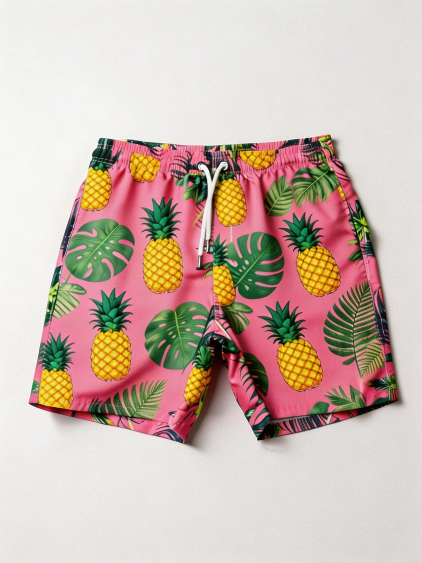 RTX Geometric Pattern Swim Trunks