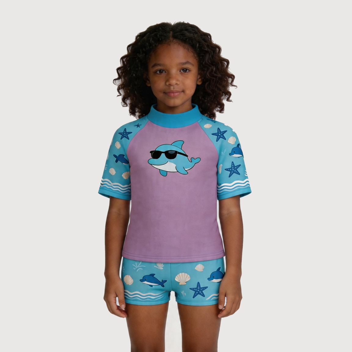 RTX Kids Cool Dolphin Set Rash Guard